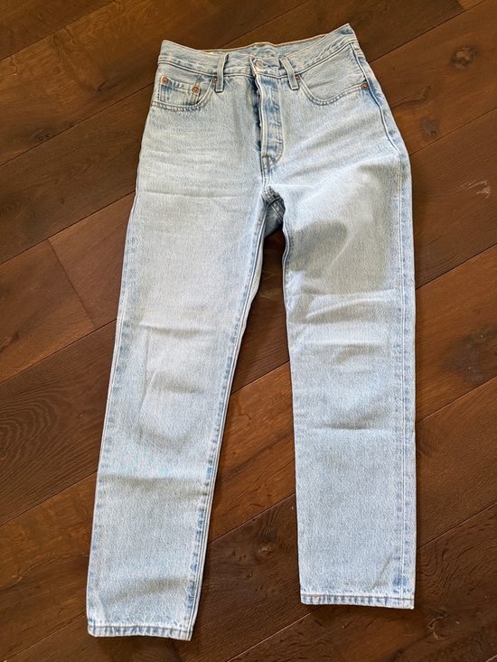 Levi's Denim - Levi's Light Blue Women's Straight-Leg 501 Jeans
